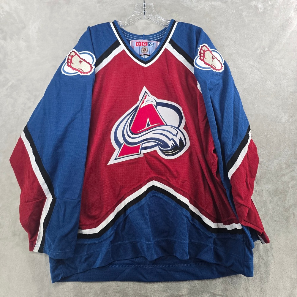 Vintage Colorado Avalanche CCM NHL Hockey Jersey Mens 2XL Stitched EUC 90s